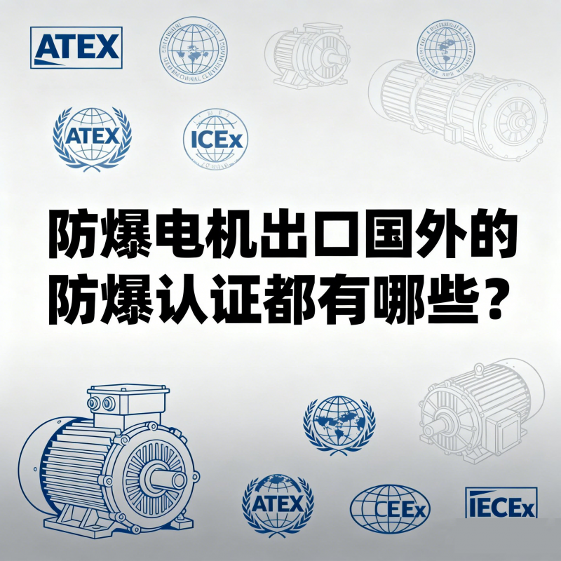 防爆電機出口國外的防爆認證都有哪些？