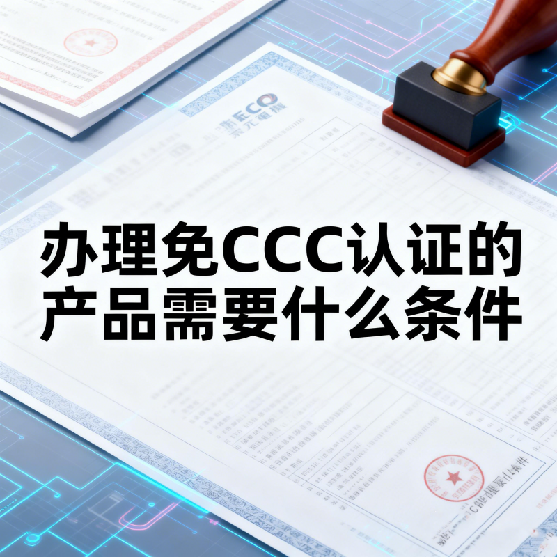 辦理免CCC認(rèn)證的產(chǎn)品需要符合什么條件？